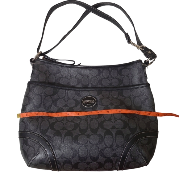 COACH PURSE PEYTON SHOULDER BLACK BAG ADJUSTABLE STRAP - Picture 14 of 16
